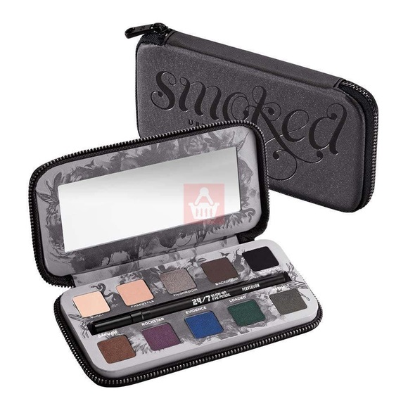 URBAN DECAY Smoked Eyeshadow Palette 24/7 Glide On Eye Pencil Liner NEW IN BOX